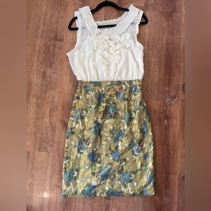 Anthropologie moulinette soeurs brocade dress sz 4